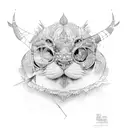 tropical empathy tattoo design idea