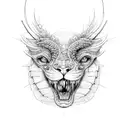 tropical empathy tattoo design idea