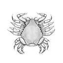 crab ocean empathy tattoo design idea