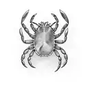 crab ocean empathy tattoo design idea