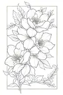 january birth flower bouquet, july birth flower, september birth flower bouquet tattoo design idea