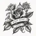 you reap what you sow  tattoo design idea