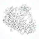 I need a letter tattoo. write "tatvamasi" in a 1 inch area tattoo design idea