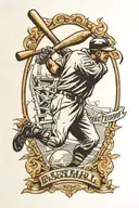 baseball and lineman tattoo design idea