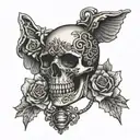 chastity cage tattoo design idea