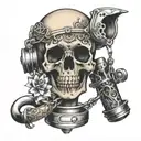 chastity cage tattoo design idea