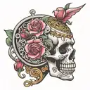 chastity cage cuckold tattoo design idea