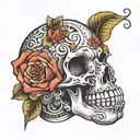 chastity cage cuckold tattoo design idea