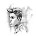 justin bieber tattoo design idea