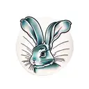 rabbit called bit tattoo design idea