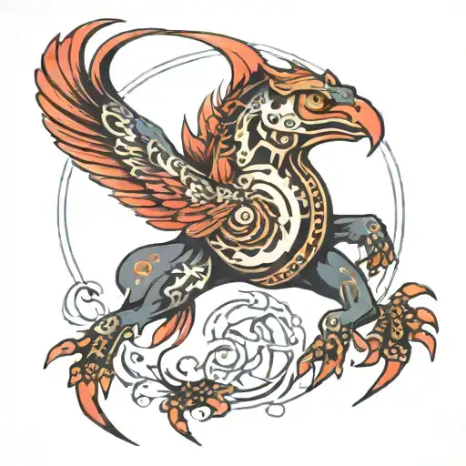 pulsating halcyon specter tattoo design idea