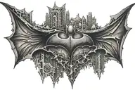 Batman logo tattoo design idea