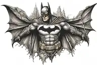 Batman logo tattoo design idea