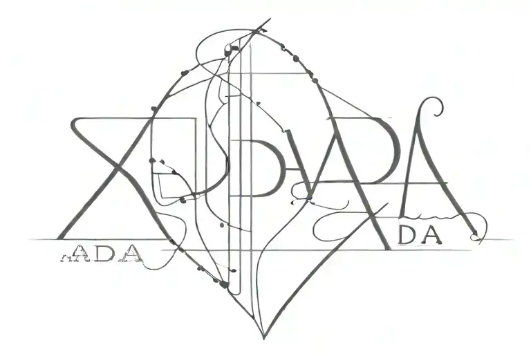 Name of Ada tattoo design idea