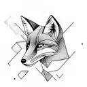 simple Fox tattoo design idea