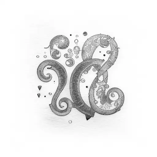 question mark tattoo design idea