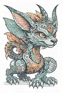 fantasy animal inspired tattoo design idea