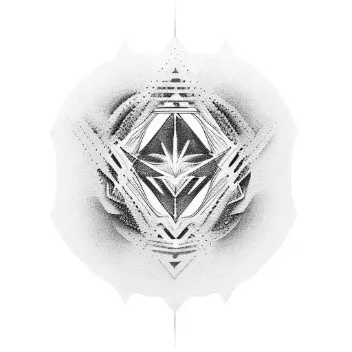 A dotwork tattoo inspired by the abstract artwork of Radiohead's album covers tattoo design idea