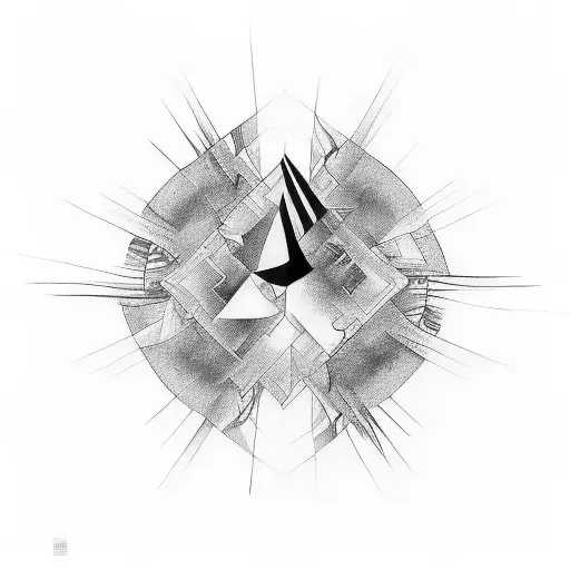 A tattoo inspired by the abstract artwork of Radiohead's album covers tattoo design idea