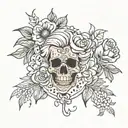 rip grandma tattoo design idea