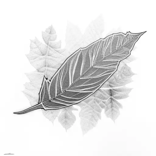 Leaves band tattoo design idea