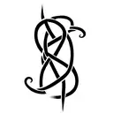 a shoulder half sleeve tattoo in black ink with alice in wonderland theme, celtic knots, and the following quotes "we're tattoo design idea