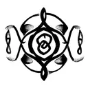 a shoulder half sleeve tattoo in black ink with alice in wonderland theme, celtic knots, and the following quotes "we're tattoo design idea