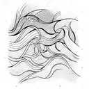 Ocean Wave tattoo design idea