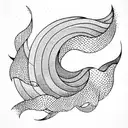 Ocean Wave tattoo design idea