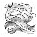 Ocean Wave tattoo design idea