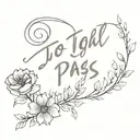 this too shall pass tattoo design idea