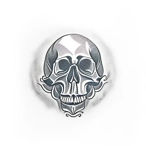 skull, Fênix and kid tattoo design idea