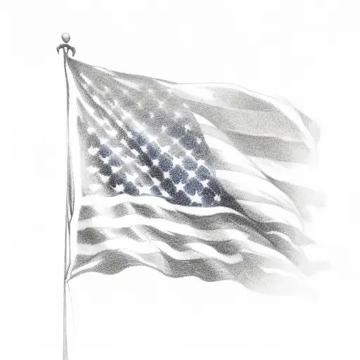 philippines and united states flag on a ship tattoo design idea