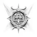 Combine elements of Greek mythology and architecture into a tattoo design. tattoo design idea