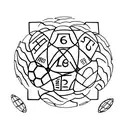 A minimalist tattoo of a family tree with interconnected soccer balls, symbolizing the client's dedication to family and soccer. tattoo design idea