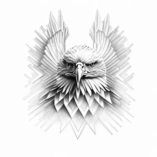 double head eagle Albania tattoo design idea