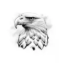 double head eagle Albania tattoo design idea