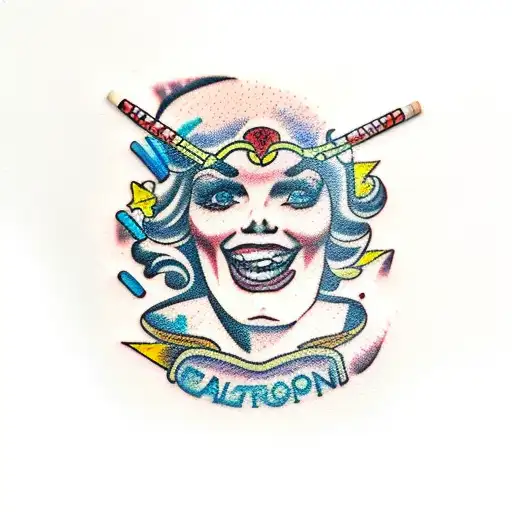 broken crayons still color tattoo design idea