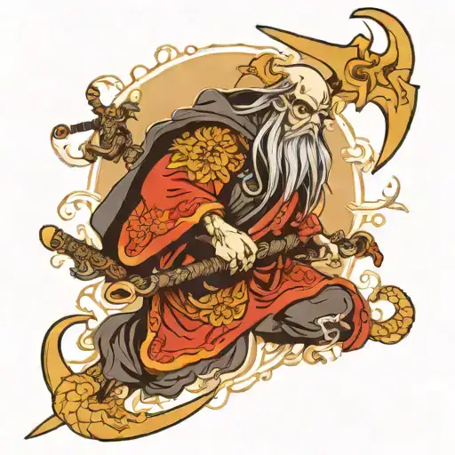 Reaper viking tattoo design idea