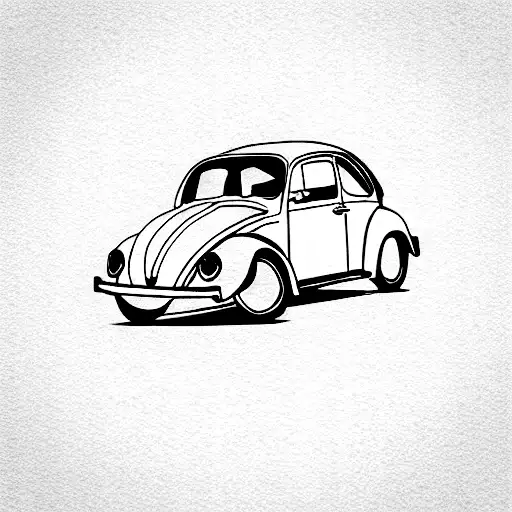 Volkswagen Beetle tattoo design idea