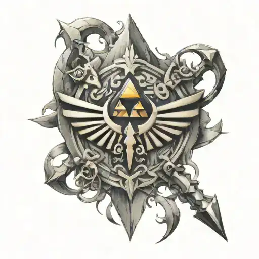 legend of zelda tattoo design idea