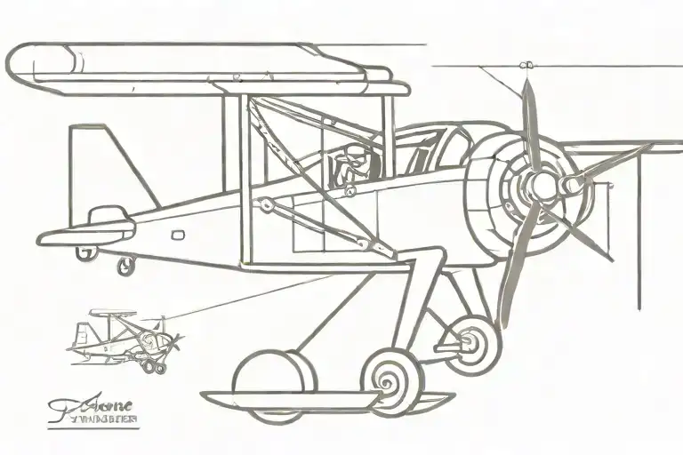 aircraft mechanic tattoo design idea