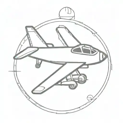 aircraft mechanic aircraft soaring tattoo design idea