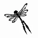 Dragonfly tattoo design idea