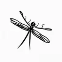 Dragonfly tattoo design idea