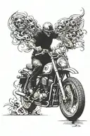 biker tattoo design idea
