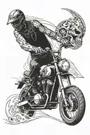 biker tattoo design idea