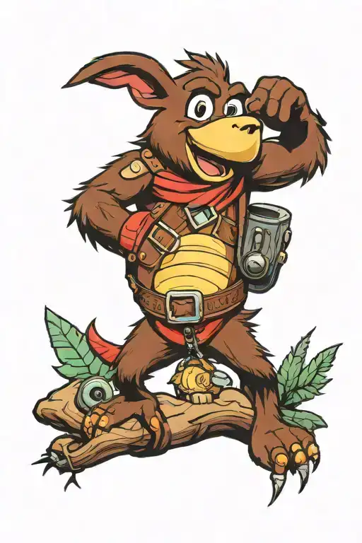 Banjo Kazooie tattoo design idea