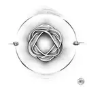 A infinity symbol with the name "Sukh" in the middle. tattoo design idea