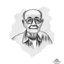 User Create a cool tattoo with a meaning of my grandpa who passed away. He was my number 1 fan for sports, we kayaked in tattoo design idea